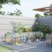 Serre Transparent+vert Acier Plastique 350 X 100 X 80 Cm