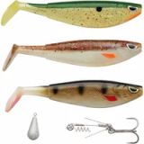 Berkley Sick Pike Pack, kunstaaspakketten, roofvisaas voor snoek, gemengde kleuren