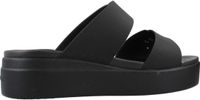 Crocs Brooklyn Serie - Lage Wig Sandaal - Zwart - Vrouwen - Maat 41/42