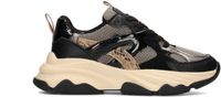 POSH by Poelman Dames Sneakers GIGI - Zwart/Beige