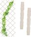 Relaxdays plantenklimrek uitschuifbaar, set van 3, houten klimplantenrek, 180x90 cm, tuin, balkon, terras, trellis, wit