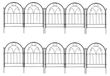 Clôture de jardin barrière cintrée pour animaux