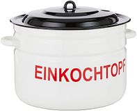 axentia Inmaakpan, invis, geëmailleerd, glühweinpan geschikt voor alle warmtebronnen, glühweinkoker met deksel, glühweinpan met een inhoud van ca. 28 liter