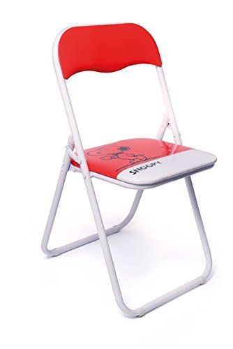 Excelsa Peanuts Linus stoel - Rood - Metaal - 5 x 43 x 93 cm - Inklapbaar