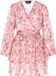 faina Leo E-Commerce Ltd. Faina Jurk Roze Veelkleurig Gebloemd Kort Polyester Lange Mouw V-hals M