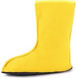 LA-CA-PandaSocks Chaussettes pour bottes de pluie – Chaussettes en polaire – Jaune – 24/25