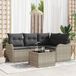 Prolenta Maison Exclusive - Ensemble de canapé de jardin Gris clair polyrotin