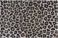 CleanWalk Paardenhuidprint Tapis de porte - 50x75cm - Brun/Beige - Lavable - Pour intérieur
