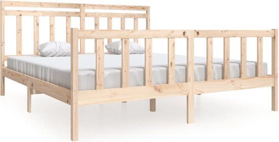 vidaXL Bedframe massief hout 180x200 cm