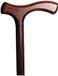 Wandelstok Houten wandelstok bruin met T-greep