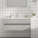 Maison Exclusive - Meuble sous lavabo, gris Sonoma, 100x38,5x45 cm, panneau de particules