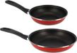 Gerimport 2x Koekenpannen Set Rood Merida - 28 en 22 cm Diameter