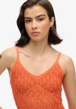 Superdry - Gehaakte Cami mini-jurk - Dames - Jurken