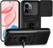 Techsuit Hoesje geschikt voor HONOR 400 - Camshield Back Cover - Zwart