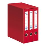Geore Archicolor module met 3 mappen, A4, rood