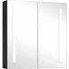 Maison Exclusive - Armoire de toilette à miroir avec éclairage LED pour salle de bain 62 x 14 x 60 cm