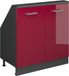 Vicco R-Line Keukenkast voor schuine wand – 80 cm met 2 deuren Rood hoogglans/antraciet