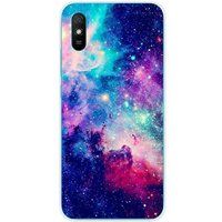 Xiaomi Bedrukt siliconen hoesje compatibel met Xiaomi Redmi 9A, Xiaomi Redmi 9AT, Xiaomi Redmi 9i Galaxie bleue