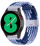 By Qubix Qubix - Braided Nylon Bandje voor Huawei Watch GT 6 / GT 7 - 41mm - Blauw Gemêleerd
