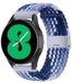 By Qubix Qubix - Braided Nylon Bandje voor Huawei Watch GT 6 / GT 7 - 41mm - Blauw Gemêleerd