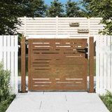 VidaXL Portail carré 100x75 cm acier Corten