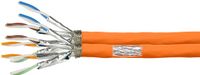 LogiLink CAT7 sFTP duplex kabel op rol 100 meter vaste kern koper oranje