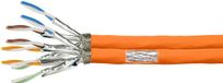 LogiLink CAT7 sFTP duplex kabel op rol 100 meter vaste kern koper oranje