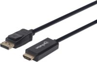 Manhattan 152662 DisplayPort-kabel DisplayPort / HDMI Adapterkabel DisplayPort-stekker, HDMI-A-stekker 1.00 m Zwart