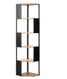 CaliCosy Hoekstelling met 5 niveaus en zwarte metalen zijkanten H172 cm - EKLO