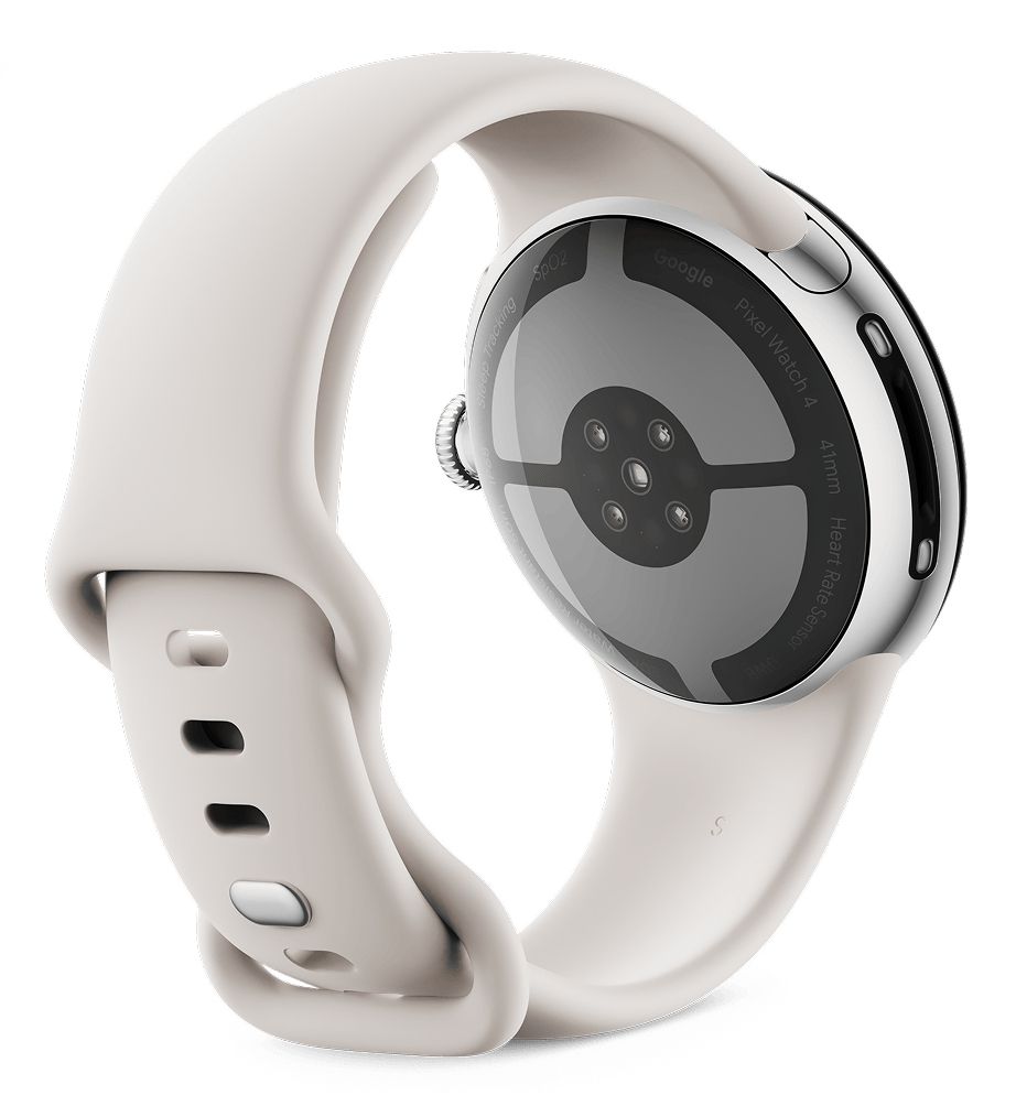 Google Pixel Watch 4 - Smartwatch - 41mm - WiFi - Silver/Porcelain