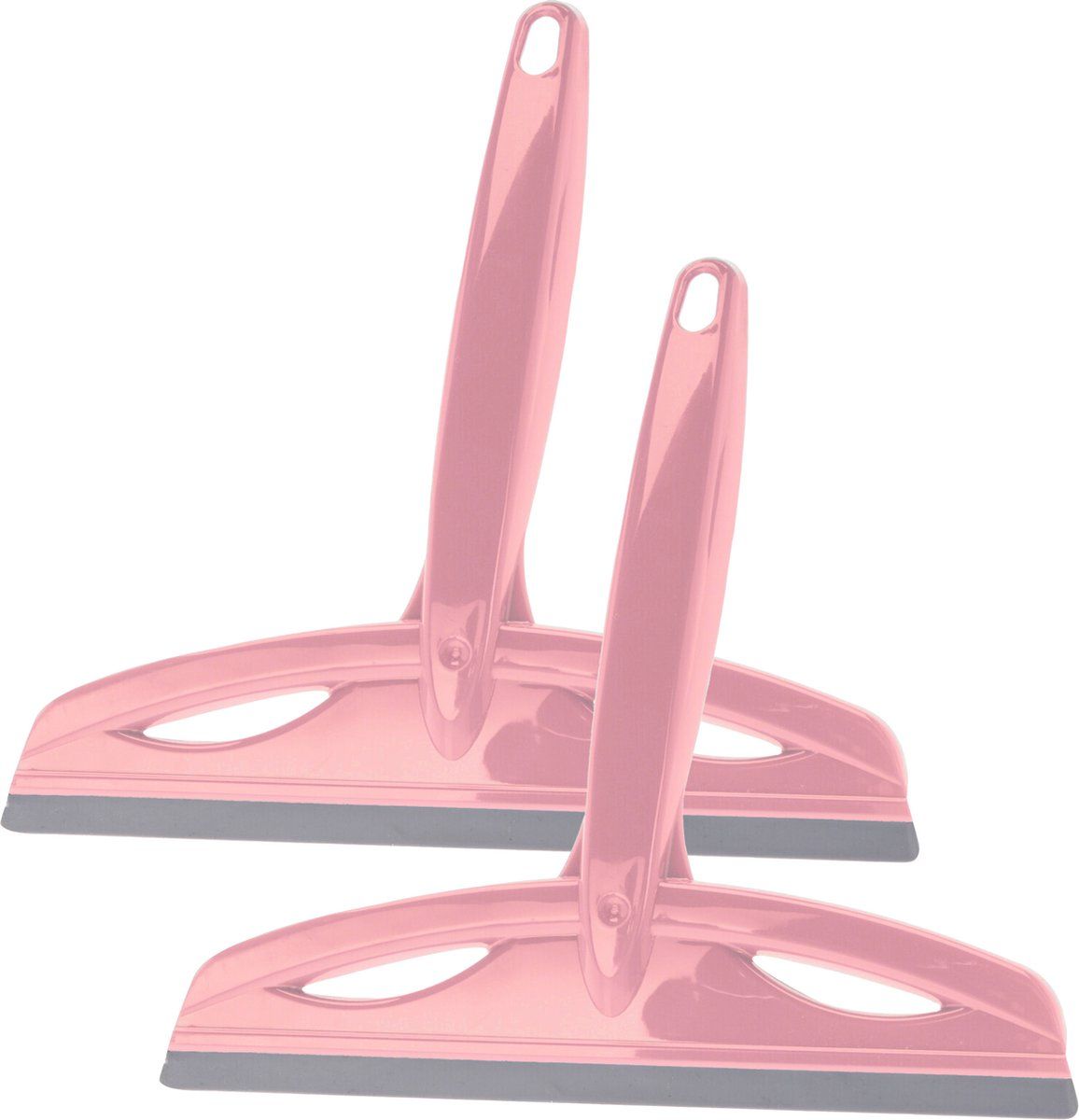 Douchewissers/raamwissers - 2 stuks - roze - 20 cm - Kunststof