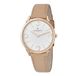 Pierre Cardin Pigalle Half Moon CPI.2011 Horloge - Leer - Crème - Ø 40 mm