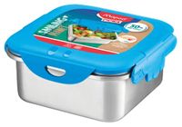 Maped broodtrommel smiley planeet, 1 liter, roestvrij staal/blauw