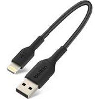 Belkin BoostCharge Lightning-kabel - Lightning male naar USB male - 15 cm - zwart