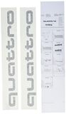Audi 4G0064317Y9B originele quattro decoratiefolie quattro opschrift zwart