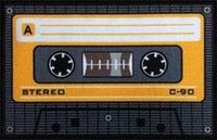 Rockbites Design Deurmat - Oranje tape - 40 x 60 cm
