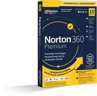 Norton 360 Premium | 10Apparaten - 1Jaar | Windows - Mac - Android - iOS | 75GB Cloud Opslag