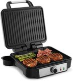 YASHE Grill de contact - 1800W - 4 tranches - Argent