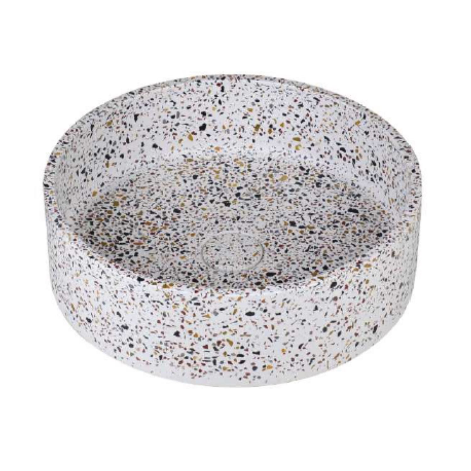 Ideavit idea.ora Waskom Rond Terrazzo Wit 39x39x12cm - 8719304935902