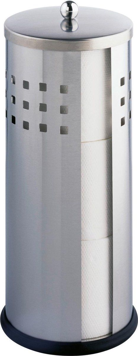 WENKO Ancona Toiletrolhouder - Rvs - Matzilver - 13 x 34 cm