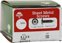De The Hillman Group 82203#8 3/4-inch Modified Truss Lath Self-Piercing Screws, 100 Pieces