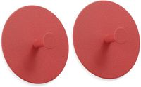 Trand Wandhaken set van 2 zelfklevende handdoekhaken kapstokhaken in Scandinavisch design, geen boren nodig - oranje