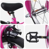 vidaXL Kinderfiets 14 Inch Roze Zwart