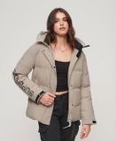 Superdry Gewatteerde City windparka met capuchon Dames Chateau Gray