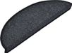 vidaXL Tapis d'escalier 15 pcs 56x17x3 cm Anthracite Demi-rond