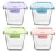 Contenants en verre pour repas avec couvercles hermétiques