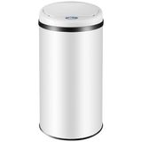 Monzana Prullenbak - Automatisch Rond 30L 30x53cm Display Sensor - Wit