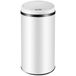 Monzana Prullenbak - Automatisch Rond 30L 30x53cm Display Sensor - Wit