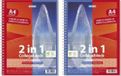 Toppoint 40032A Collegeblok - DIN A4, duo geruit en gelinieerd