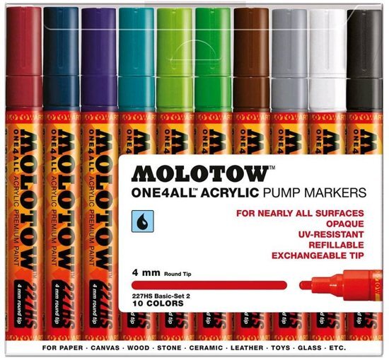 Molotow Markerset 227HS 12dlg basic 2